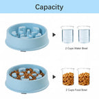BarkAndMeow Premium Slow Feeder Puzzle Dog Bowls – Anti-Choke, Anti-Slip Maze Dishes for Any Breeds