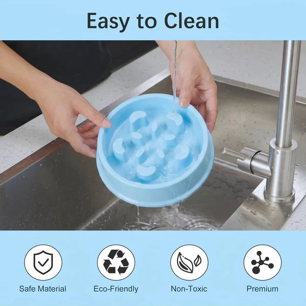 BarkAndMeow Premium Slow Feeder Puzzle Dog Bowls – Anti-Choke, Anti-Slip Maze Dishes for Any Breeds