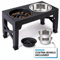 BarkAndMeow Premium Elevated Slow Feeding System For All Breeds